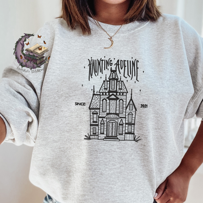 Haunting House Embroidered Sweatshirt Fairytaleavenue