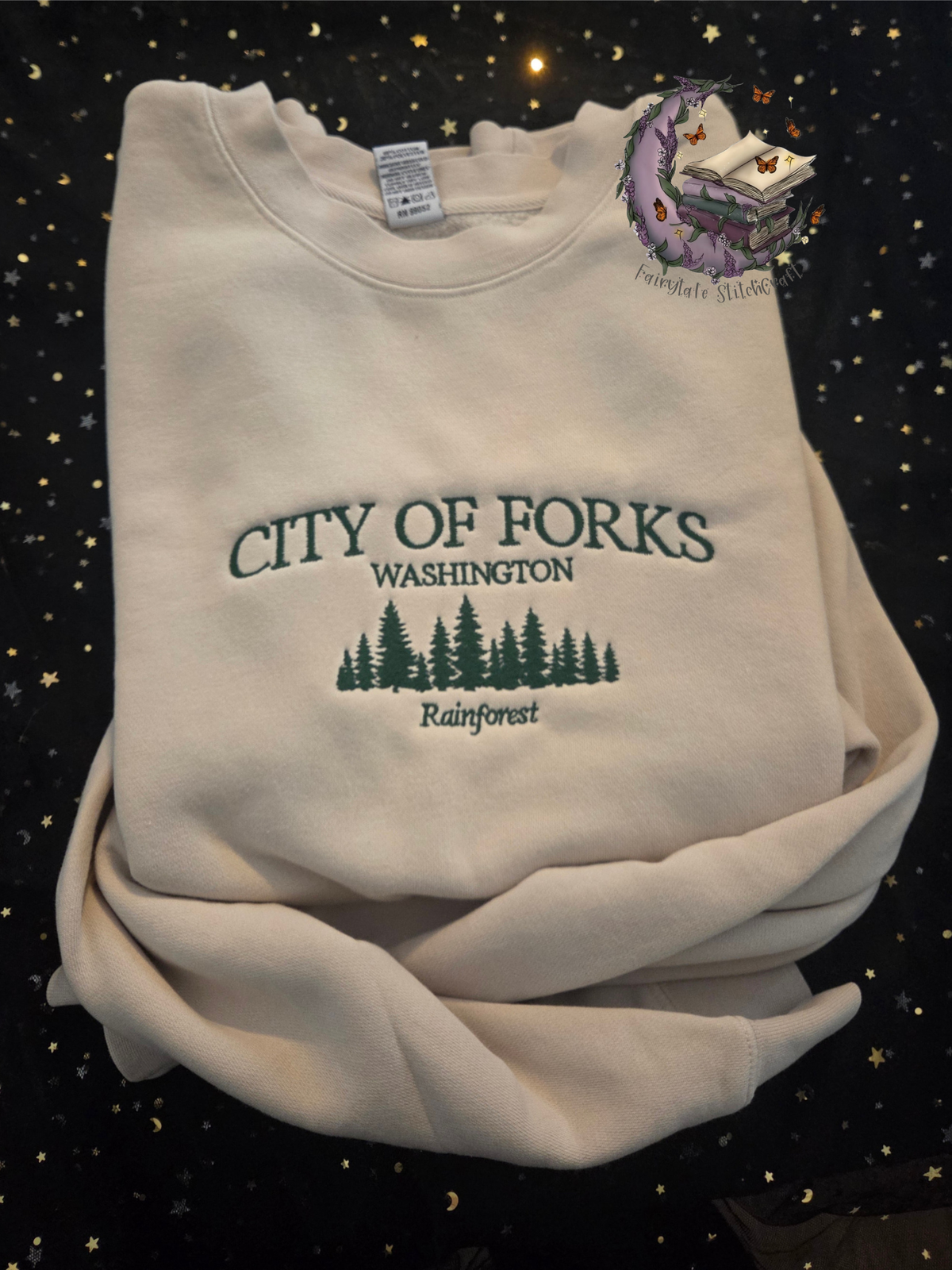 Forks Wa Independent Embroidered Sweatshirt Fairytaleavenue