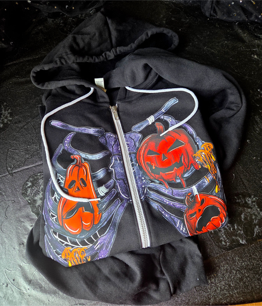 Halloween Ribcage Tee, Zip-Up or Sweatshirt Fairytaleavenue