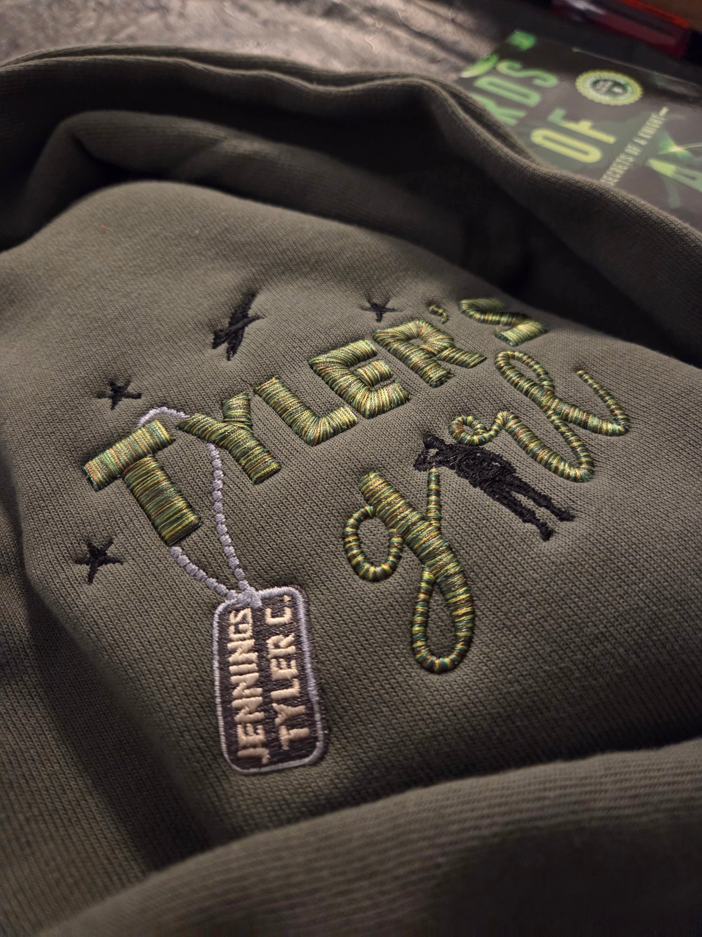 Tylers Girl 3D puff Embroidered Sweatshirt Fairytaleavenue