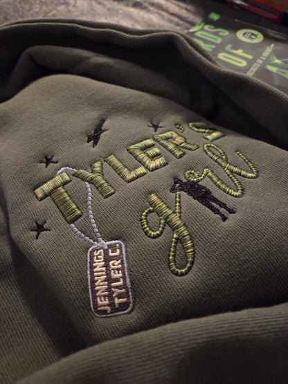 Tylers Girl 3D puff Embroidered Sweatshirt Fairytaleavenue