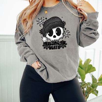 Literally Freezing Skeleton Halloween Tee/Sweatshirt Fairytaleavenue