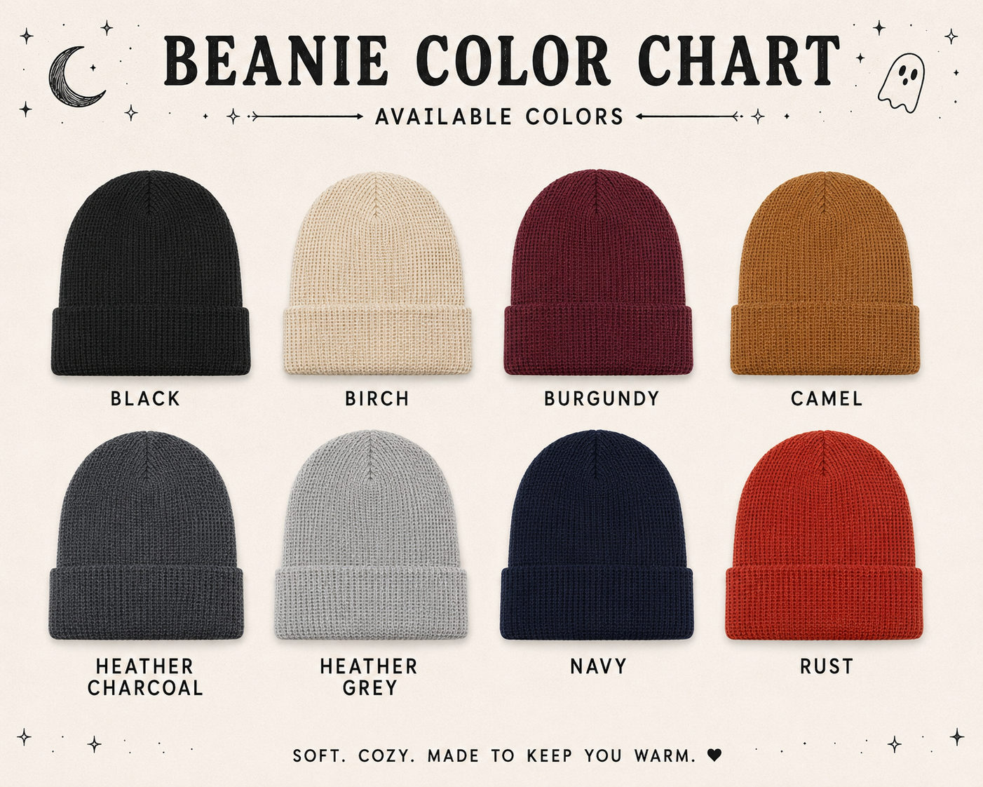 Rather Be Reading Waffle Beanie Fairytaleavenue