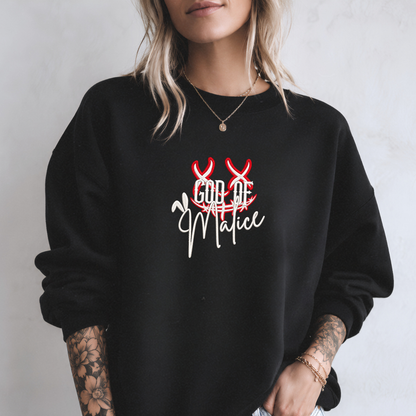 God Of Malice Licensed Embroidered Sweatshirt Fairytaleavenue
