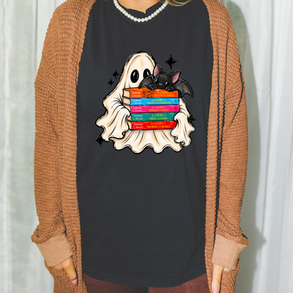 Fantasy Book Ghost Halloween Tee, sweatshirt or Zip-Up Fairytaleavenue