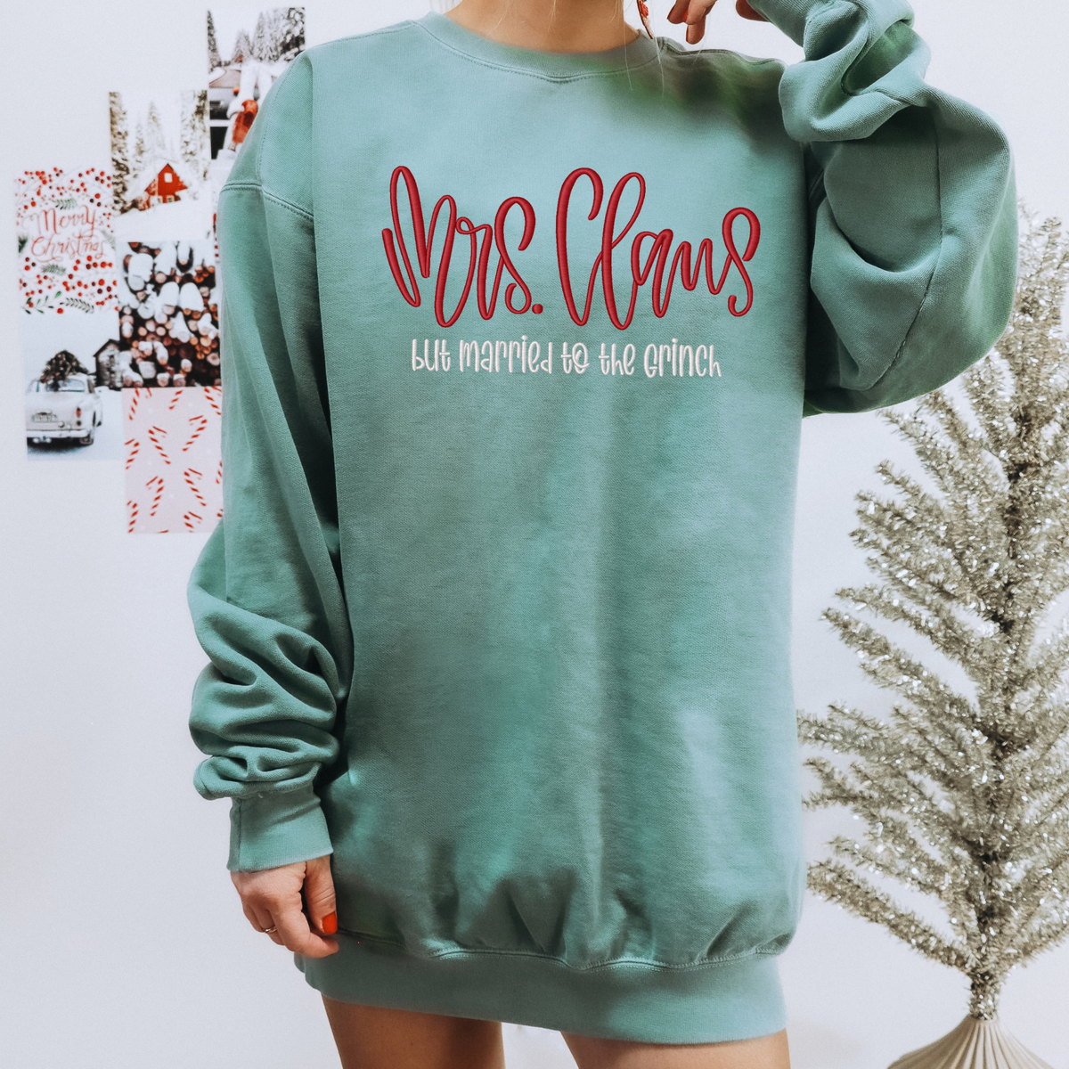 3d Puff Santas Favorite Embroidered Sweatshirt or Hoodie Fairytaleavenue