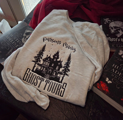 OFFICIALLY LICENSED HD CARLTON Spooky Parsons Ghost Tours Embroidered Sweatshirt Fairytaleavenue