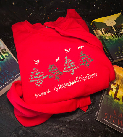 Raven Tree Quotes Embroidered Sweatshirt Fairytaleavenue
