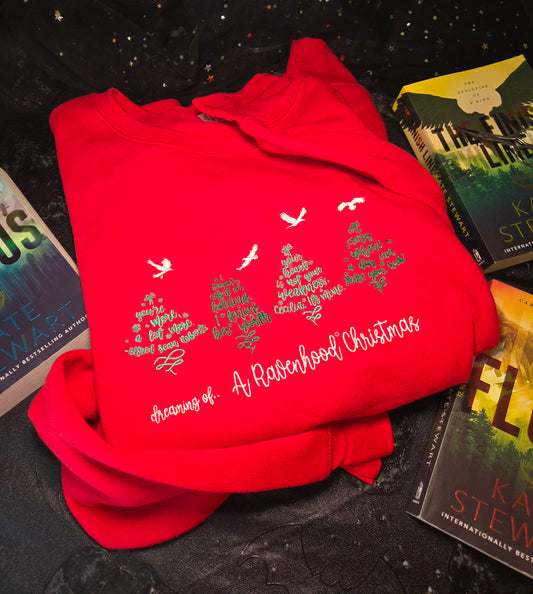 Raven Tree Quotes Embroidered Sweatshirt Fairytaleavenue