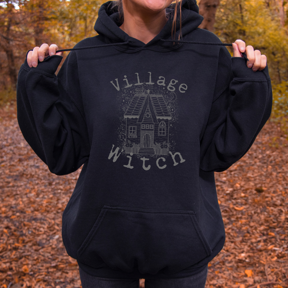 Village Witch Tee, Hoodie or Sweatshirt Halloween Fairytaleavenue
