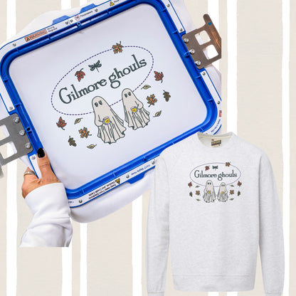Fall Ghouls Embroidered Sweatshirt Fairytaleavenue