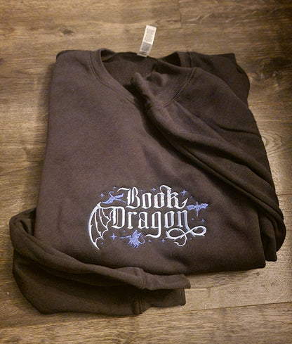 Book Dragon Sweatshirt In Grey