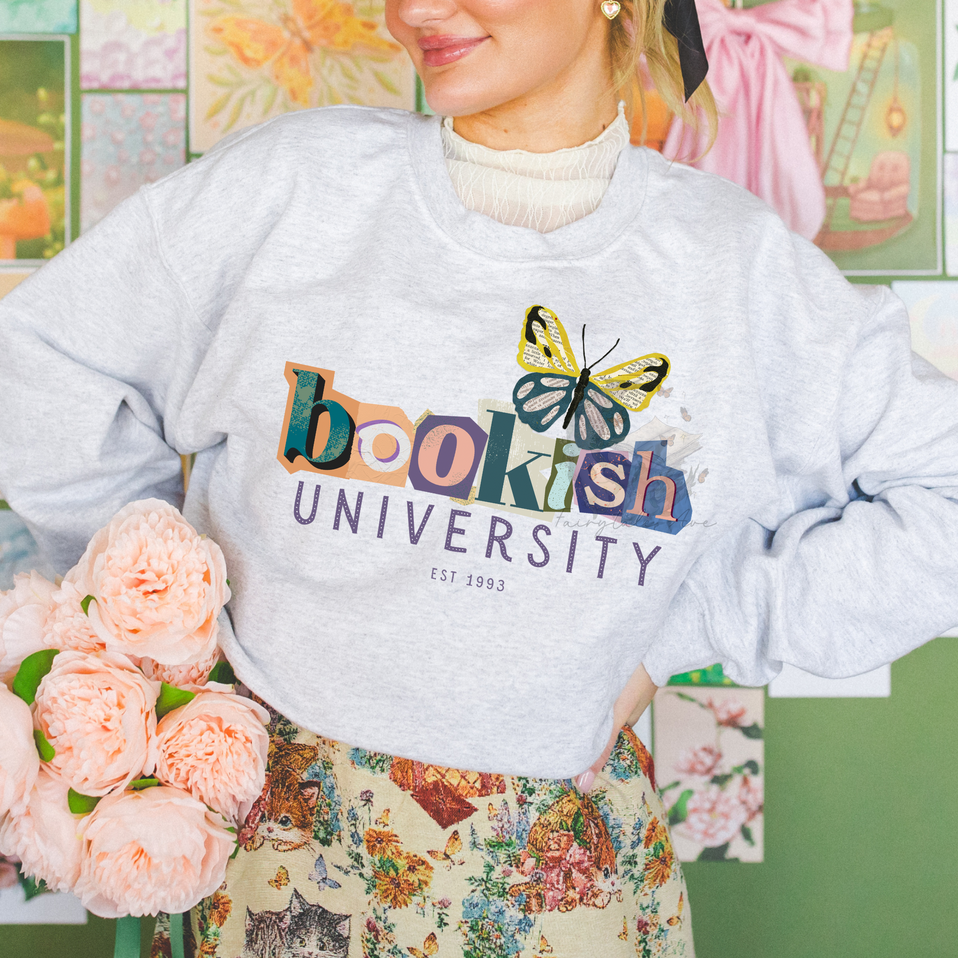 Bookish Uni Tee or Sweatshirt Fairytaleavenue