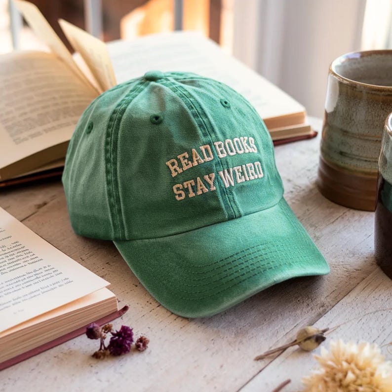 Read Books Stay Weird Vintage Dad Hat Fairytaleavenue