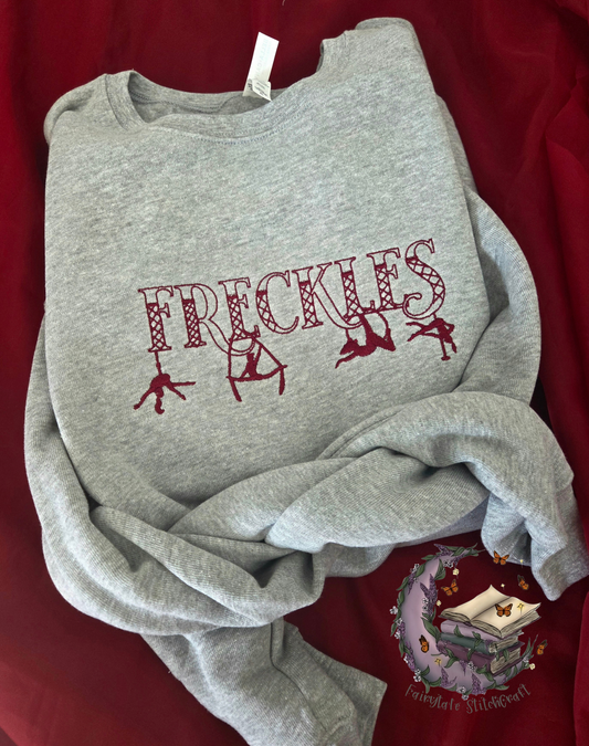 Freckles Dance Embroidered Sweatshirt Fairytaleavenue