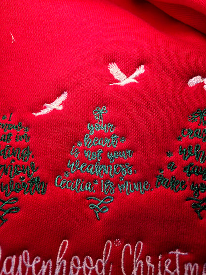 Raven Tree Quotes Embroidered Sweatshirt Fairytaleavenue