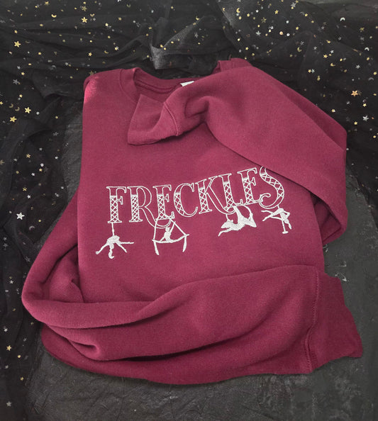Freckles Dance Embroidered Sweatshirt