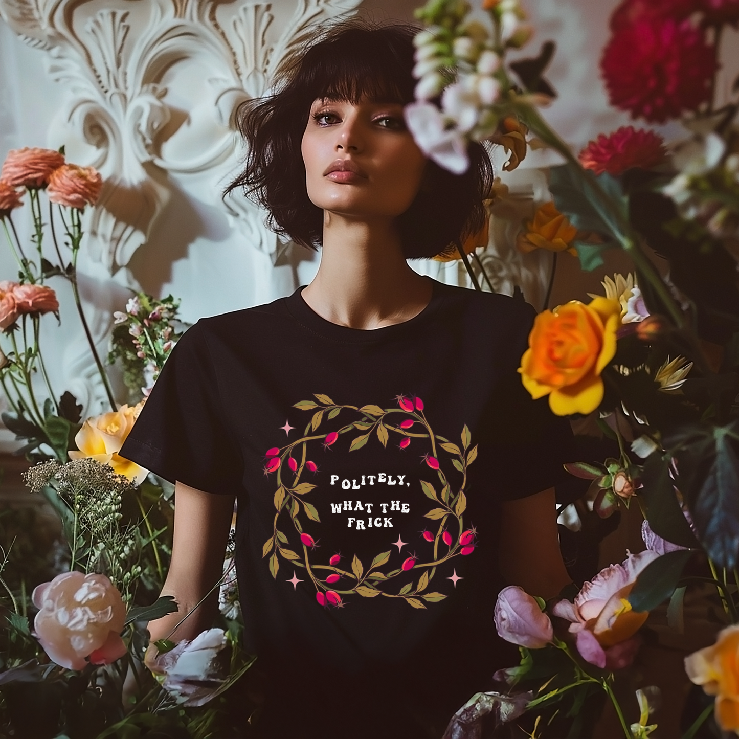 Politely What The Frick Graphic Tee or Sweatshirt Fairytaleavenue