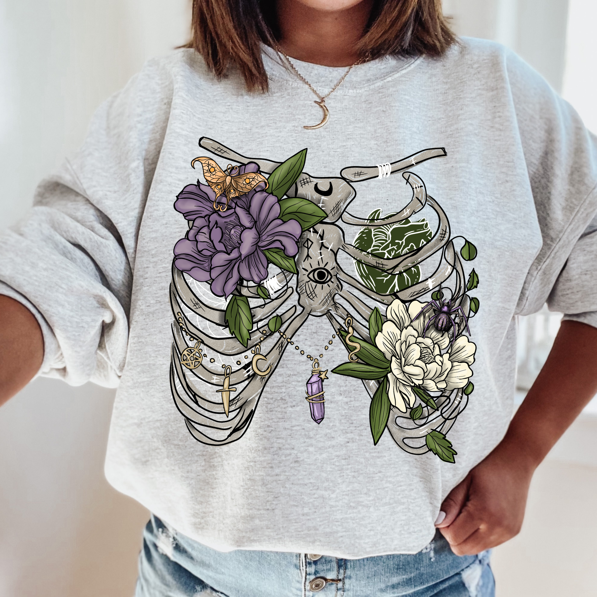 Spring Ribcage graphic Tee or Sweatshirt Fairytaleavenue