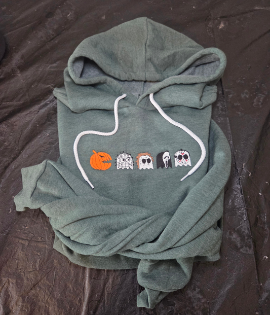 Spooky Lil Slashers Embroidered Sweatshirt Fairytaleavenue