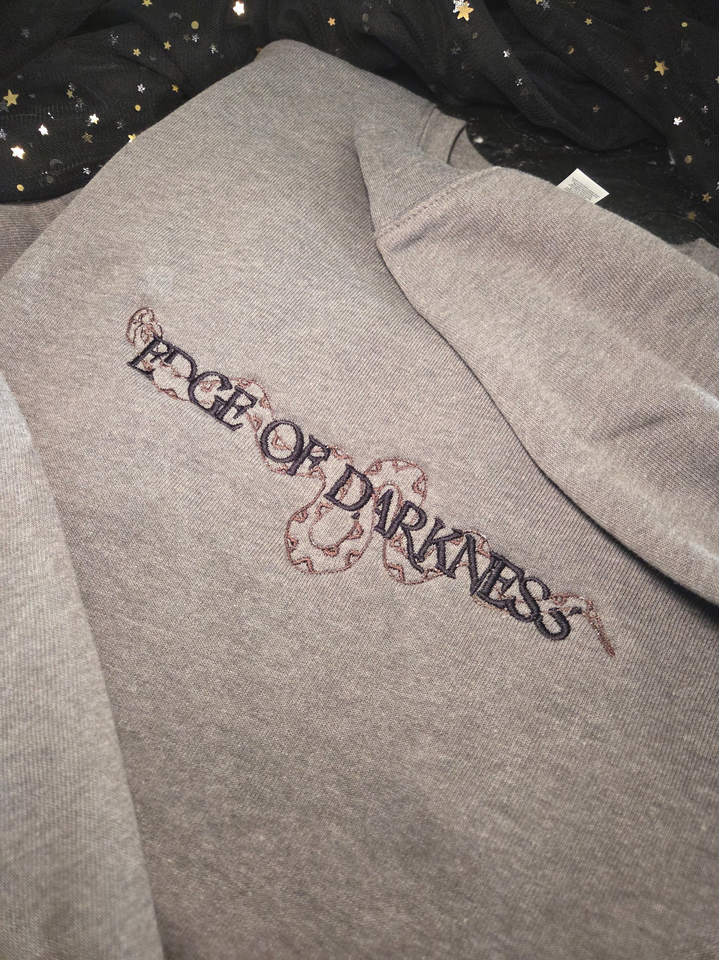 Edge Of Darkness Embroidered Sweatshirt