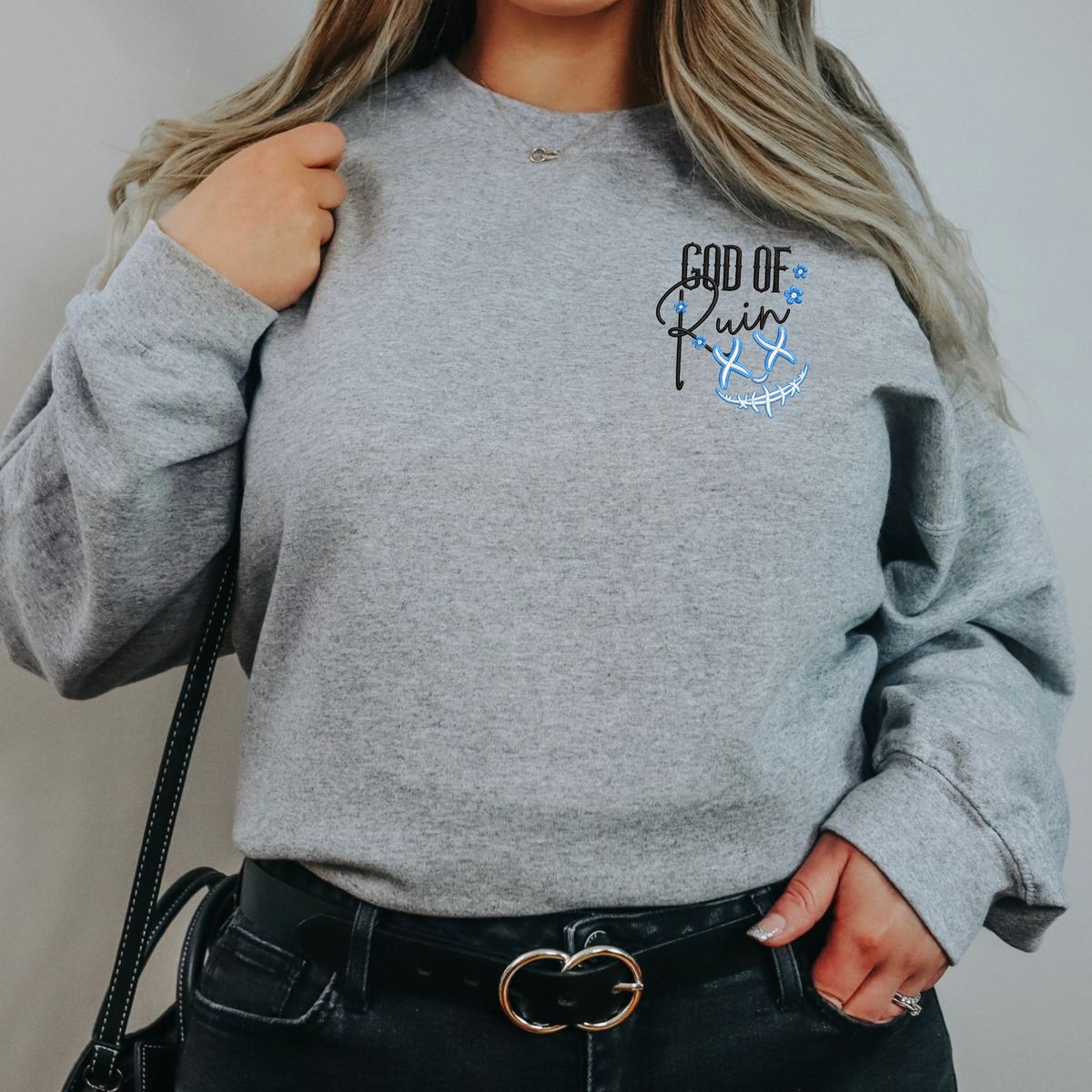 God Of Ruin Licensed Embroidered Sweatshirt Fairytaleavenue