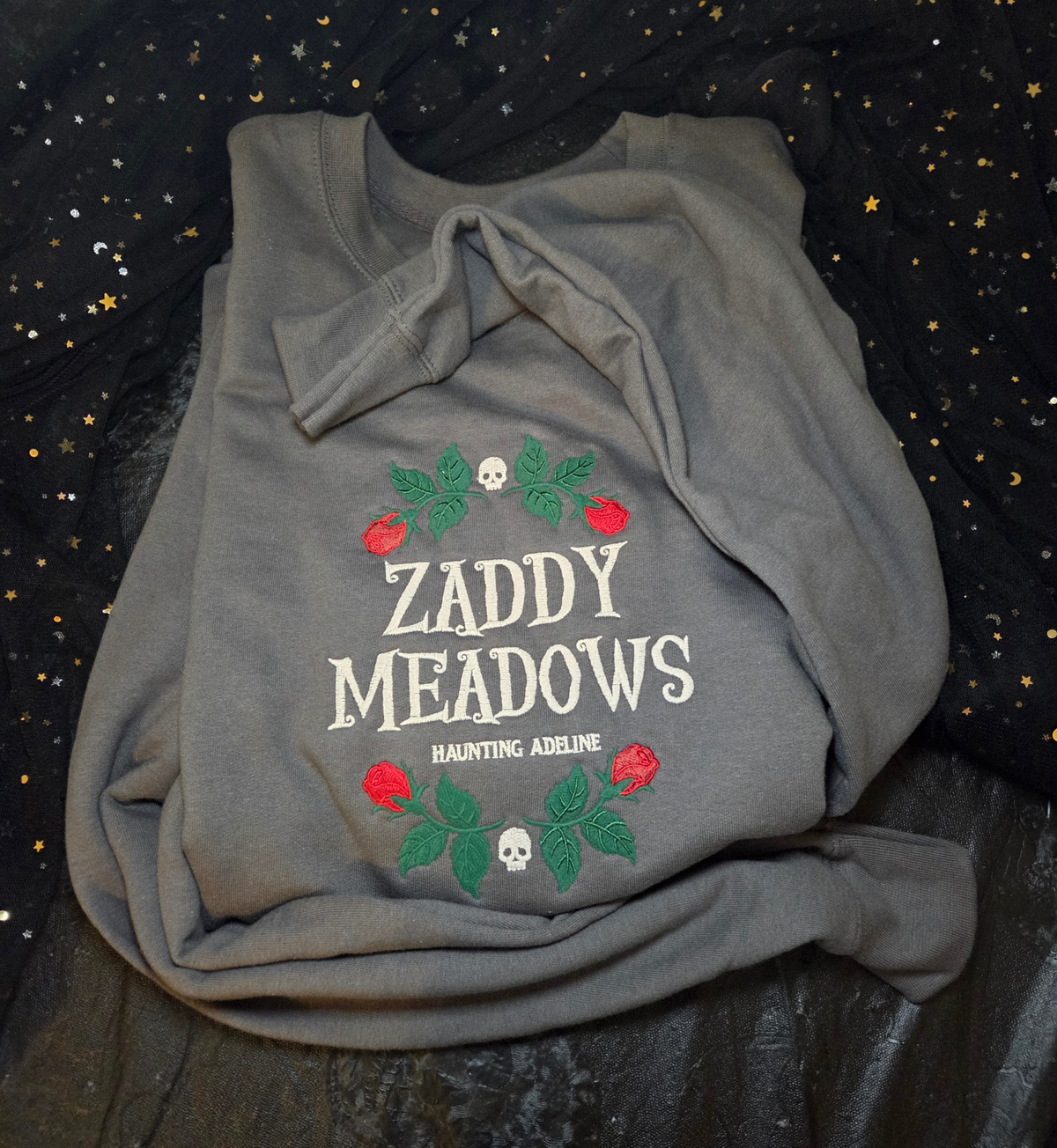 Zaddy Meadows Embroidered Sweatshirt Fairytaleavenue