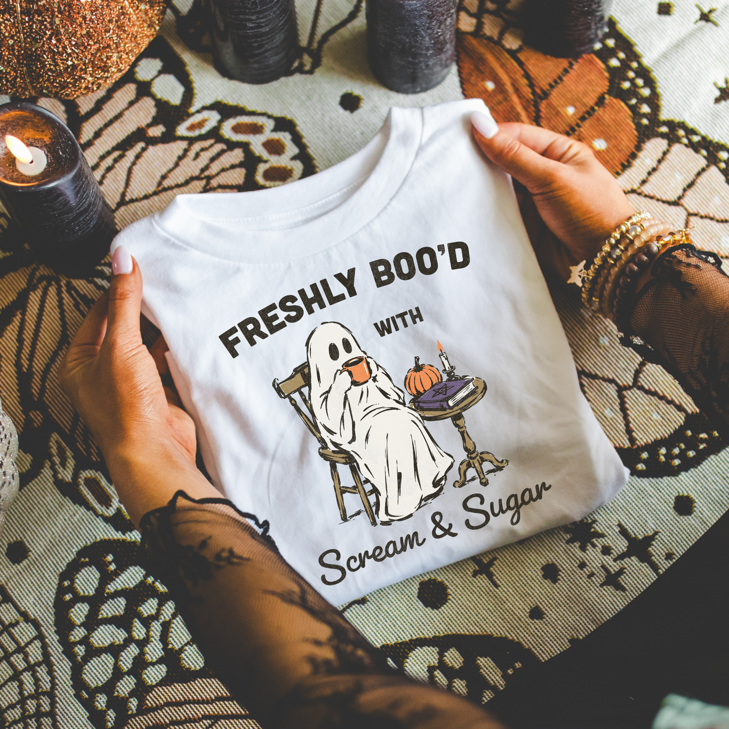Freshly Boo'd Halloween Tee or Sweatshirt Fairytaleavenue