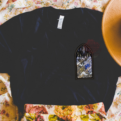 Dragon Stained Glass Bookish Tee or Sweatshirt Fairytaleavenue