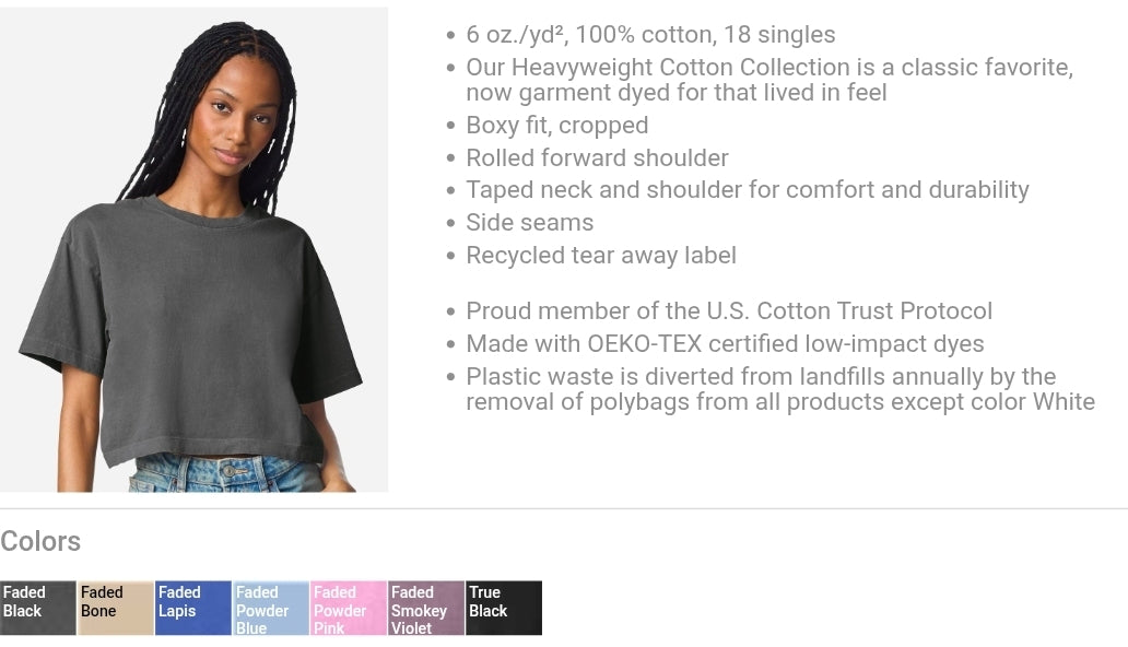 Sea Salt Sun Line Embroidered Crop or Tshirt Fairytaleavenue