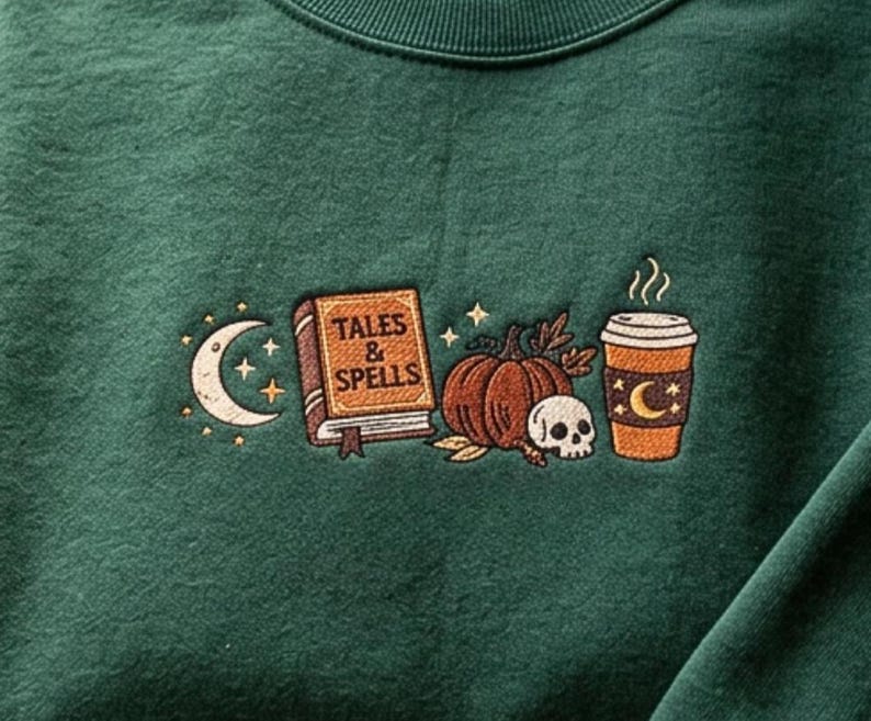Tales & Spells Embroidered Sweatshirt Fairytaleavenue