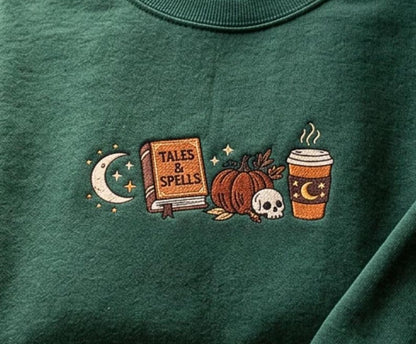 Tales & Spells Embroidered Sweatshirt Fairytaleavenue