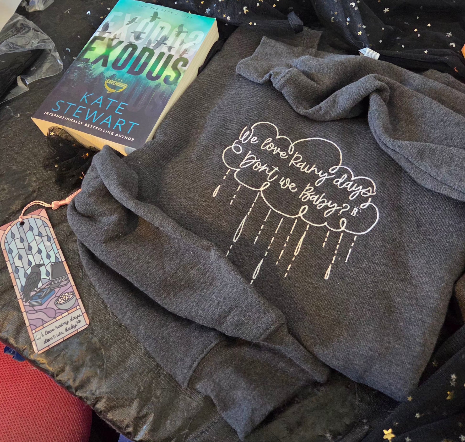Rainy Days Cloud Embroidered Sweatshirt/Crewneck RAVENHOOD Fairytaleavenue