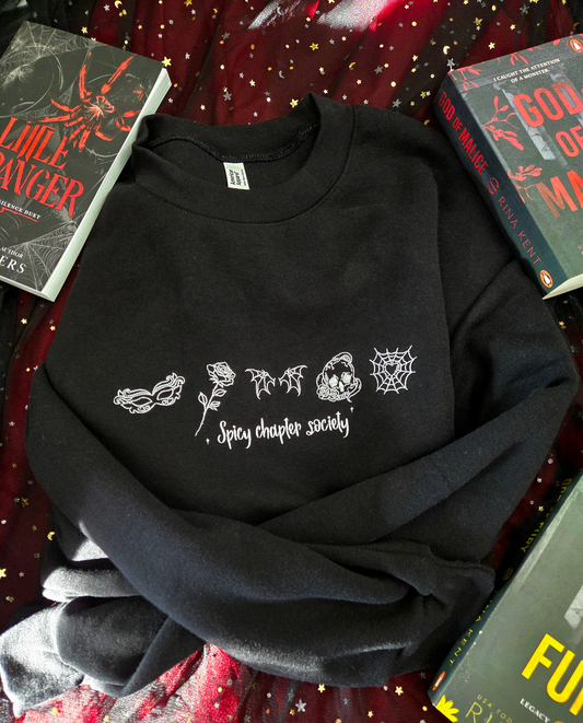 Spicy Chapter Society Embroidered Sweatshirt or Hoodie Fairytaleavenue