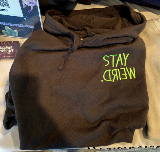 Stay Weird Embroidered Sweatshirt Fairytaleavenue