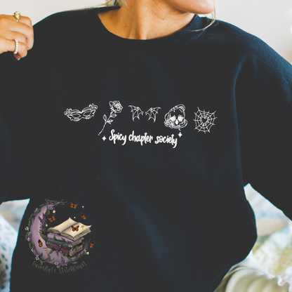 Spicy Chapter Society Embroidered Sweatshirt or Hoodie Fairytaleavenue