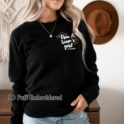 Sean's Girl 3D puff Embroidered Sweatshirt Fairytaleavenue
