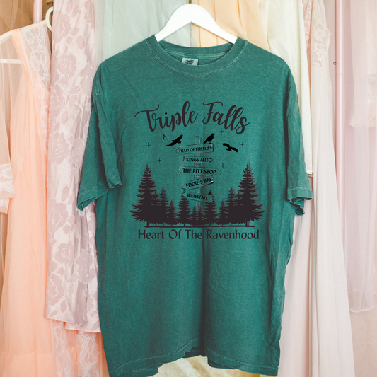 Licensed Three Feathers Ravenhood Graphic Tee Fairytaleavenue